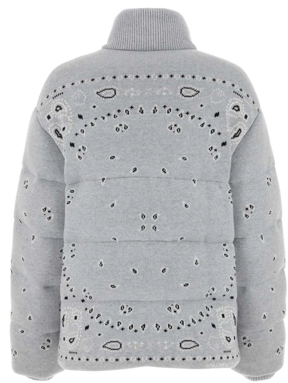 Cheap Women zip-up jacket down bandana-print Alanui 0714